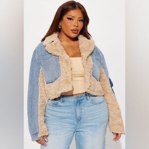 Different Sides Mix Media Jacket - Medium Wash